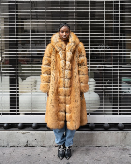 NATURAL FAUX OVERCOAT
